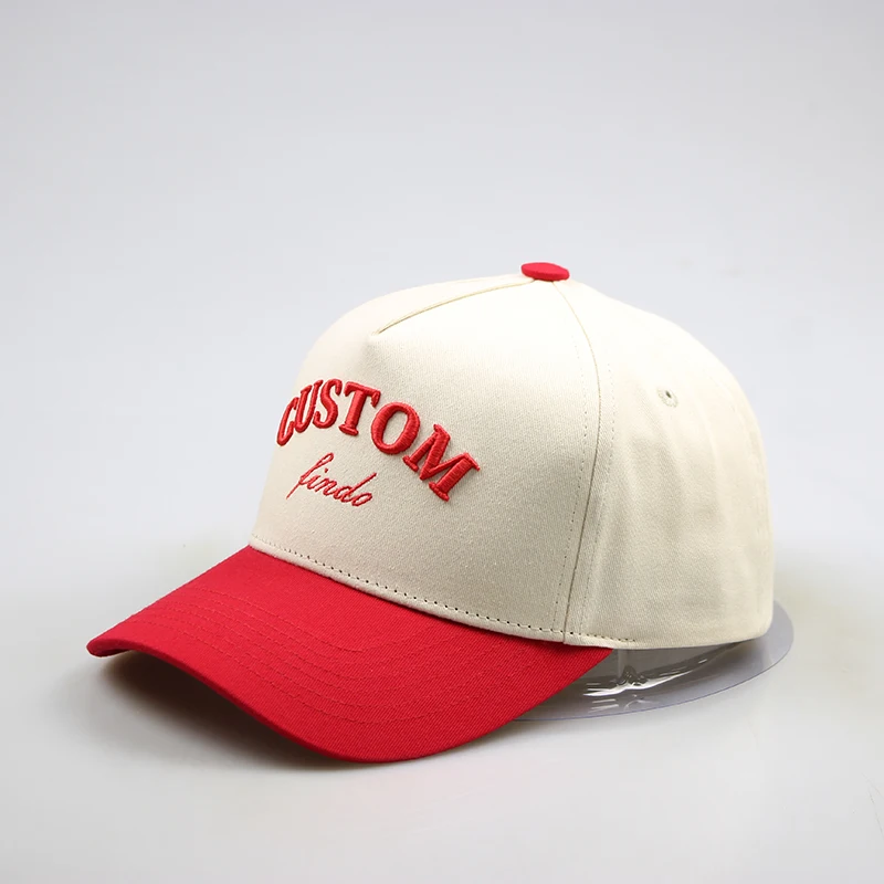 Custom embroidery logo men women plain two tone dad cap wholesale blank 5 panel 2 colors unstructured two tone baseball cap hat