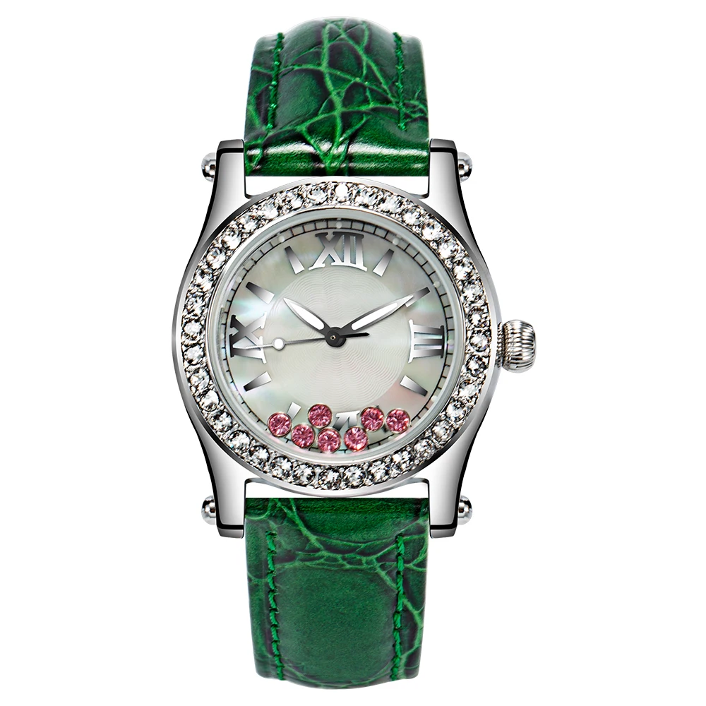 2022 AMOVAN Top selling fashion crystal rolling watch for lady quartz beautiful customized watch