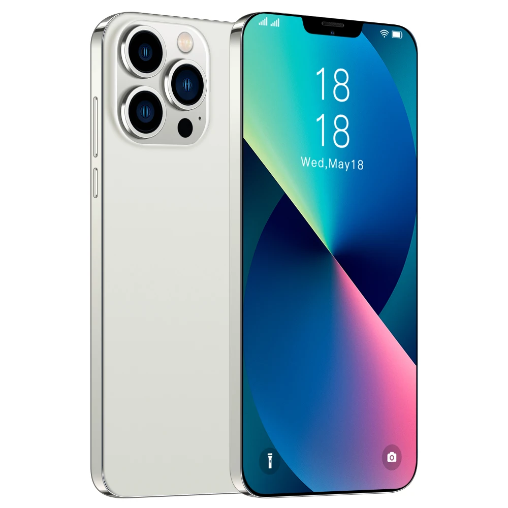 i13Pro Max 6.8 Inch 16GB+512GB multi-language 5G Android 11.0 system supports TF card mobile phone