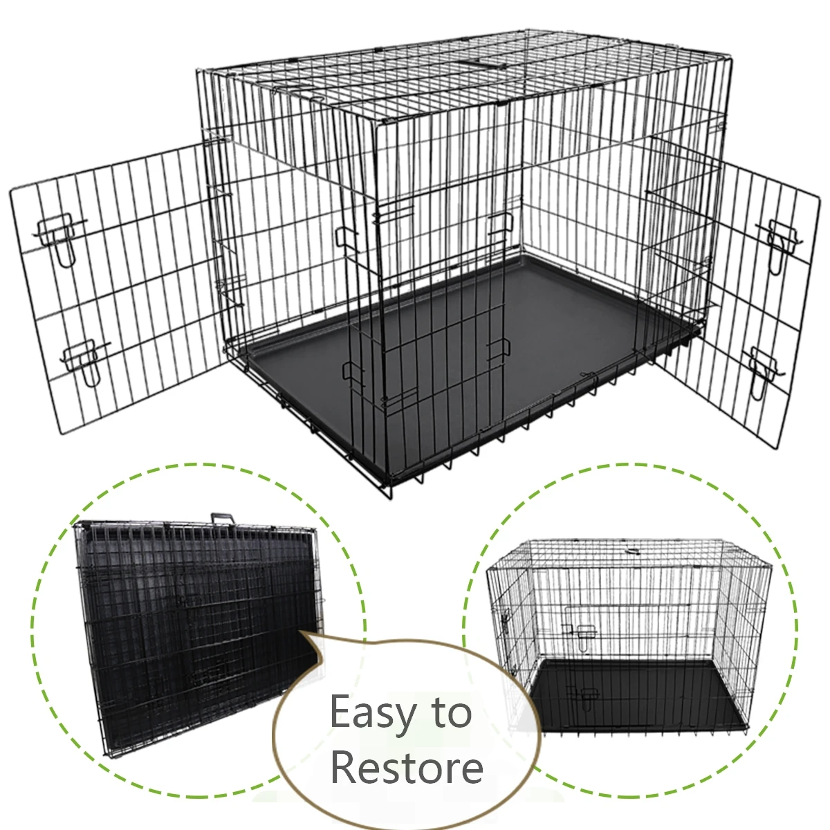High Quality 42inch Dog Cage XXL Large Metal Wire Pet Dog Cages Metal Kennels Pet Cages