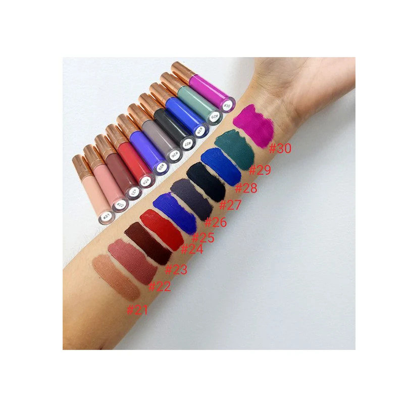 30 color wet lipsticks unbranded lipsticks green matte lipstick private label