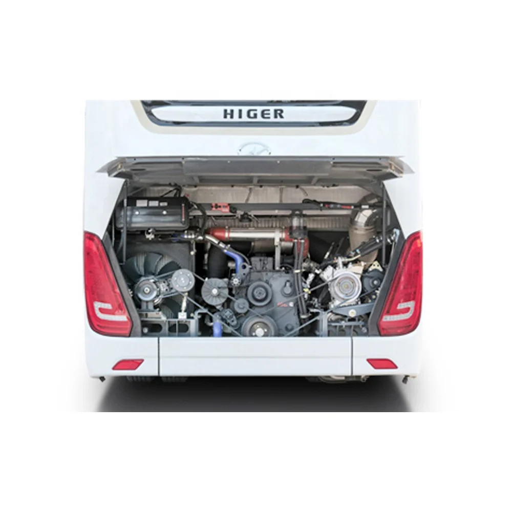 China Higer Bus 53+1+1 Seats Euro 4 Manual Transmission Type Higer Buses Price of New Higer Bus