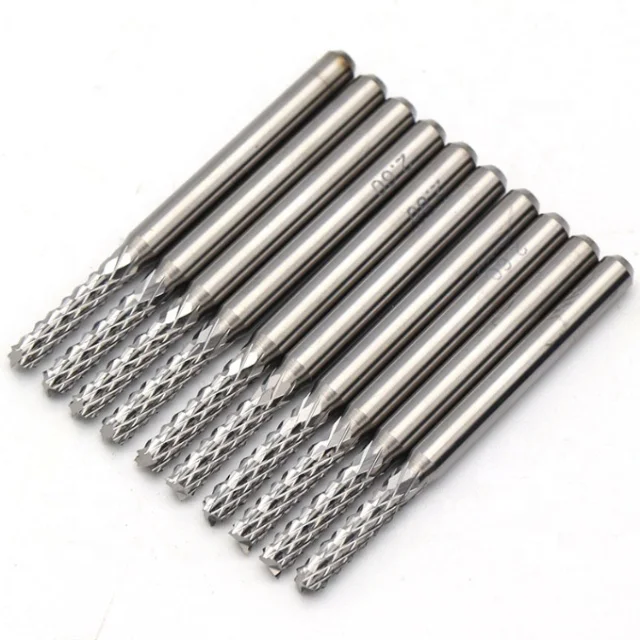 PCB Router Bit Cutting Tool Size 0.80mm to 3.175mm for PCB Routing Machine