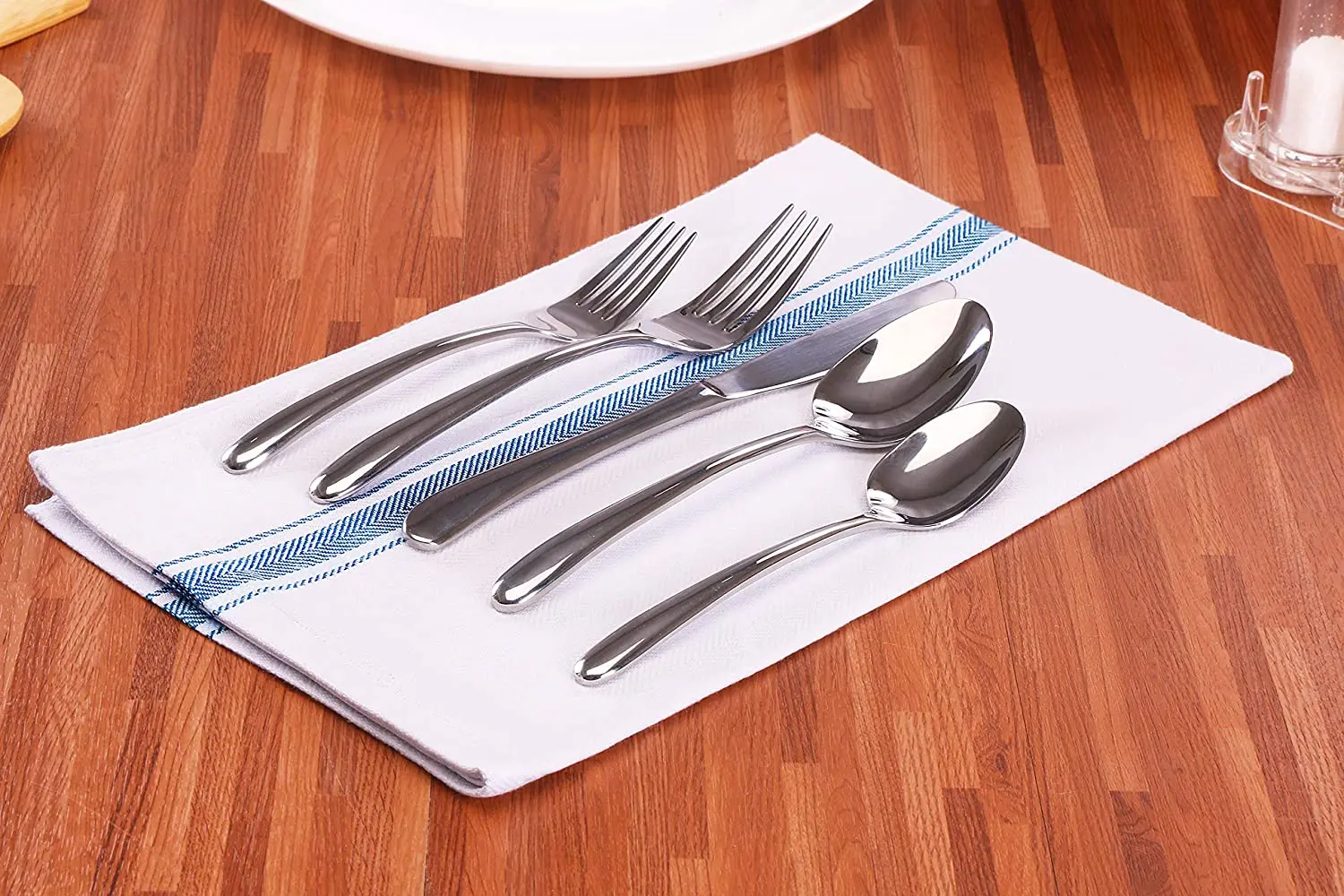 Classic Kitchen Dish Towels Absorbent Dish Wash Cloths 100% Cotton Tea Towels with Loop