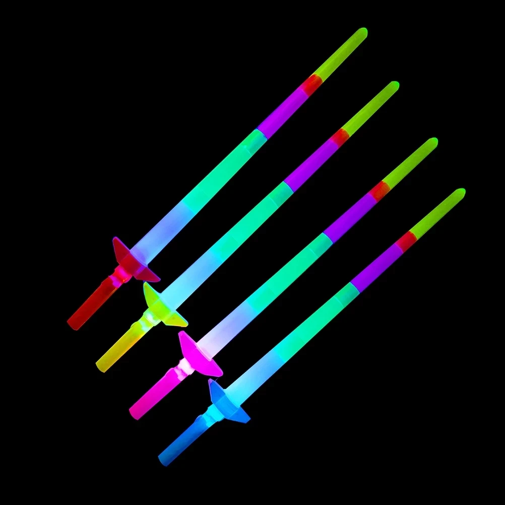 Cheap Plastic Folding Led Sword Wand Toy Multicolor Flashing Light Up Colorful