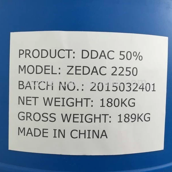 Quats Zedac 2280 DDAC 80% CAS no 7173-51-5 for hospitals