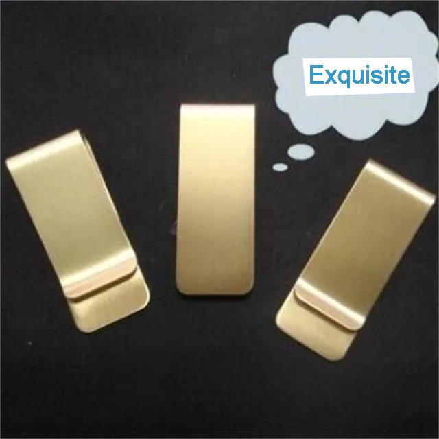 Custom Logo Metal Aluminum  Stainless Steel Money Clip For paper money