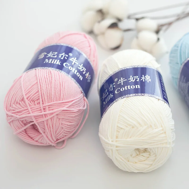 2024 60% Cotton/40% Acrylic Milk Baby Cotton Yarn for Knitting and Weaving Cheap High Quality Space dye