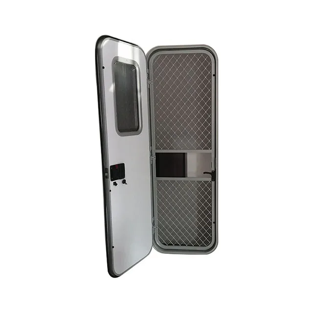 Classic Design Single Point Swipe Caravan Door Customized Size DL-004 RV Door