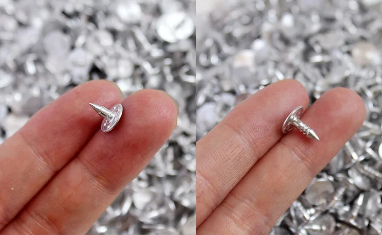 Custom Logo Metal Round Head Aluminum Jeans Button Nail Pin For Jeans Button Jeans Rivet Tack Button Nail