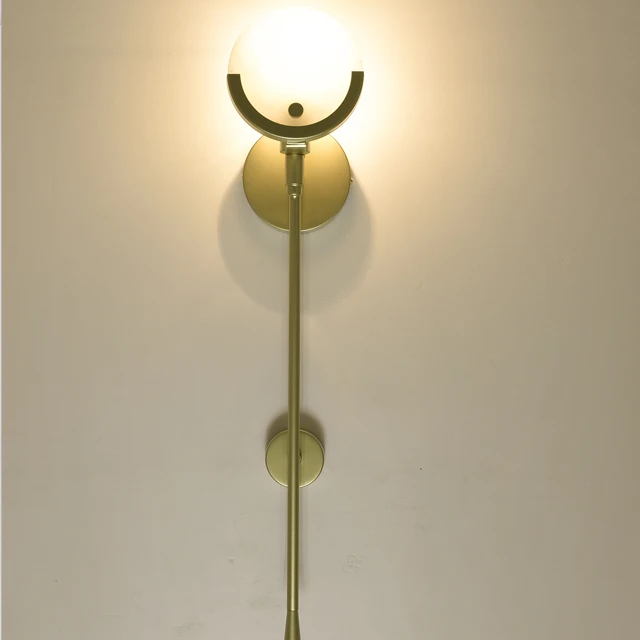 Decorative Moroccan Gold Bronze Crystal Ball Wall Sconce Wall Lamp