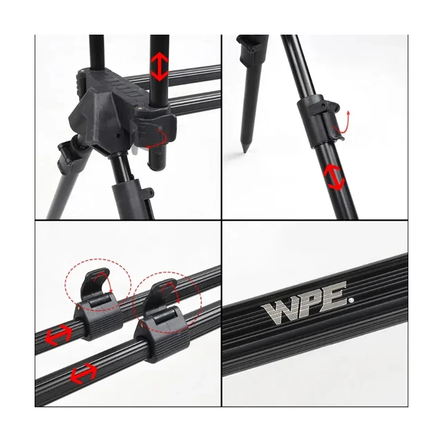 Wholesale Aluminum 3 Fishing rod pod for 1 rod carp fishing Fishing Rod Pod For Carp