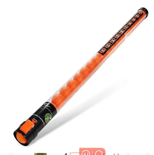 Factory Supply  Transparent Plastic Golf Ball Retriever Picker Grabber with 21 pcs Practice PU Balls Packer