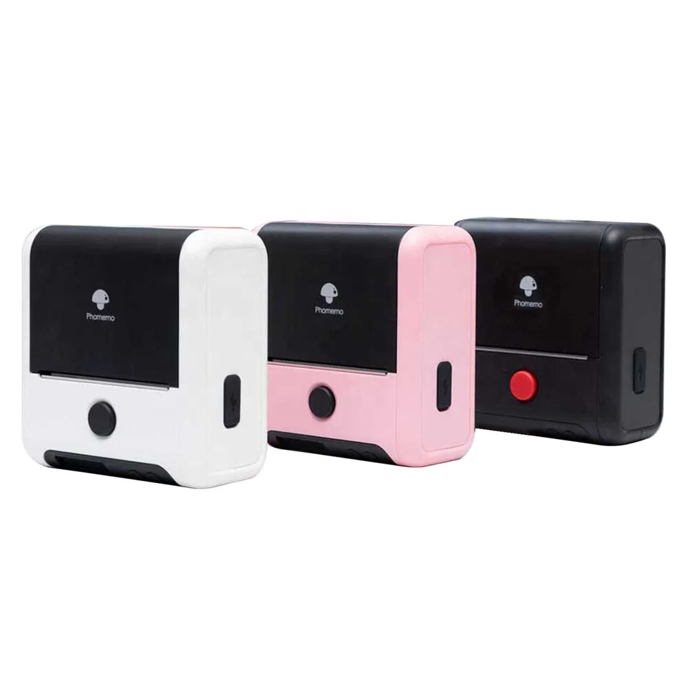 M120 Portable Bluetooth Industrial Thermal Cloths Label Printer Shipping Barcode Printer with Sticker Rolls