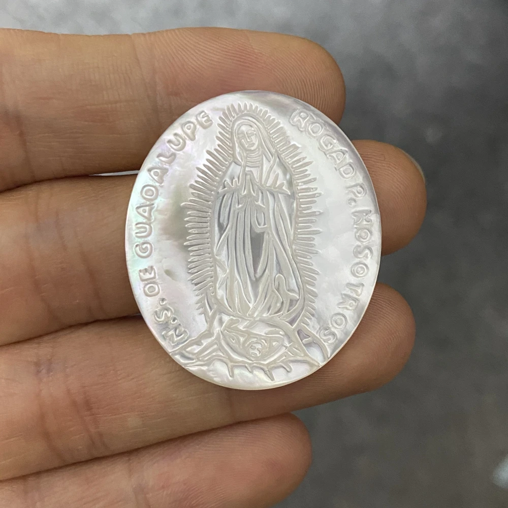 Hot Sell Mexico Brazil Virgin MOP Mother Of Pearl Oval 10*14mm Shape Seashell Virgin Gemstone