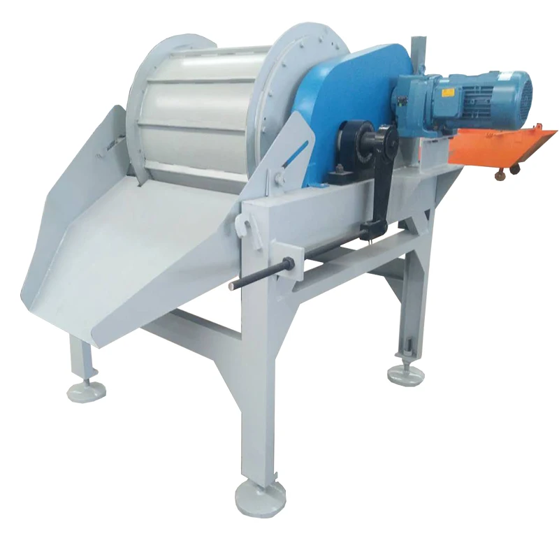 Simplicity of operator dry magnetic drum roller separator