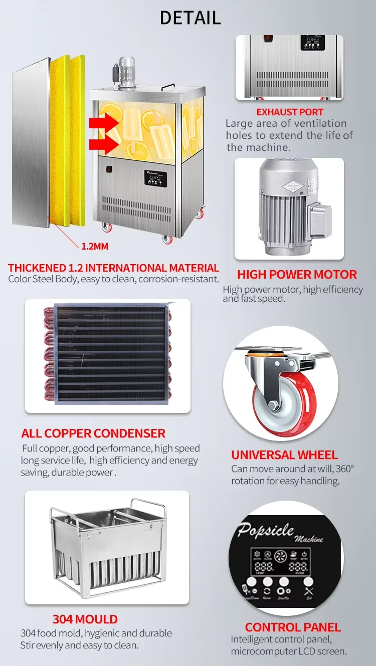 Icecream Semi Ice Cream Pop Stick Lolly Used Popsicle Molds Production Line Machine Automatical Industrial for South Africa Sale