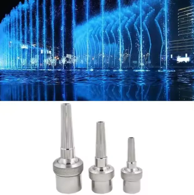 Modern Stainless Steel Outdoor Fountain Nozzle Universal Direct Current Digital Water Curtain Musical Garden Ornamentation