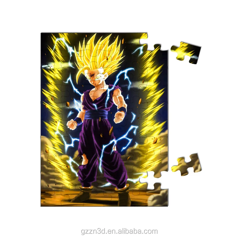 Customized  DBZ Cartoon Anime 3D Lenticular Jigsaw