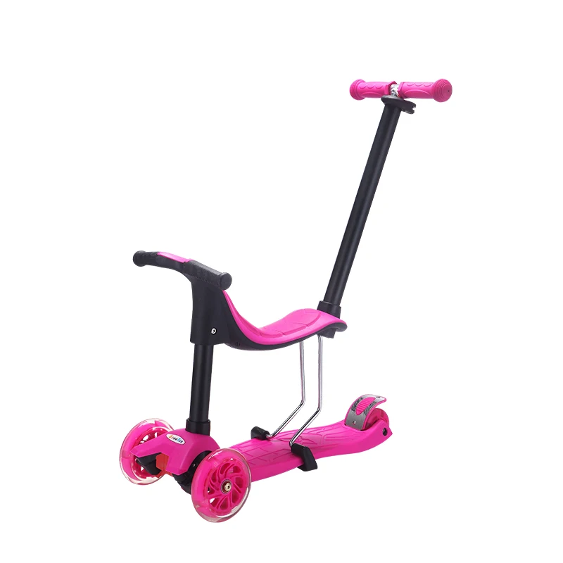 Foot Scooter High Quality Multi-functional 4 In 1 with Removable Seat 4 Light Wheel Kids Toys Foot Scooter