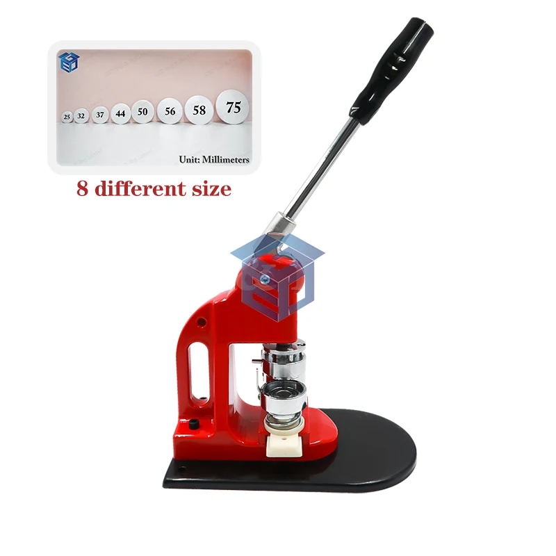 DIY Craft 25/32/37/44/50/56/58/75mm keychain mirror Manual Pin button badge making machine