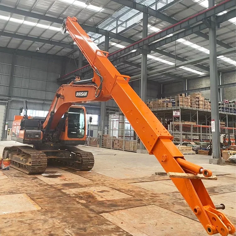 CE approved 12 14 16 meters excavator telescopic boom with standard bucket not include excavator