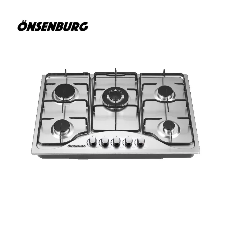 MSD-8977 HN five burner stainless steel gas hob home appliances