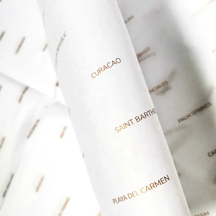 Customised Gloden Logo Black Packaging Paper Tissue Wrapping Paper Clothes Shoes Packaging Wrap Tissue Paper