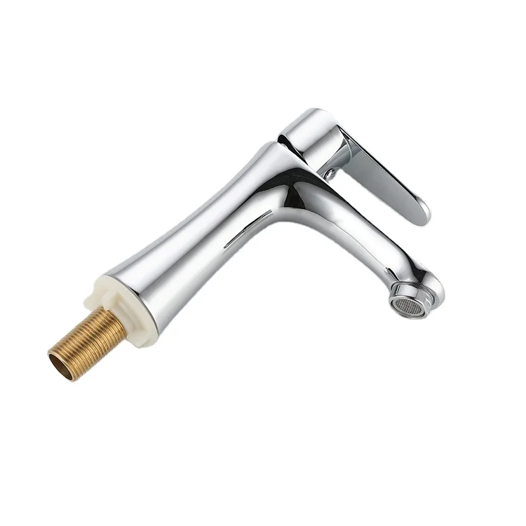 China Manufacturer Domestic Simple Deck Mounted Faucet Concealed Basin Bathroom Basin Faucet Basin Mixer