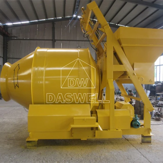 Factory Supply Concrete Mixer Drum Jzr 350  Bucket Feeding Diesel Concrete Pump With Mixer