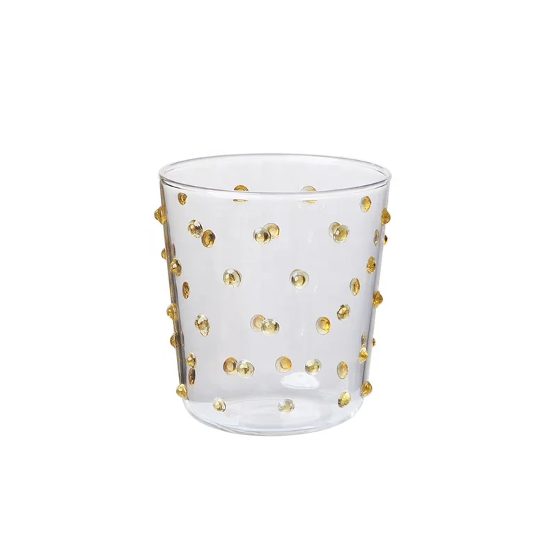 Party Glasses Handmade Sizes Customized Borosilicate colored Glass Tumbler For Drinking Juice Wine Water Cup