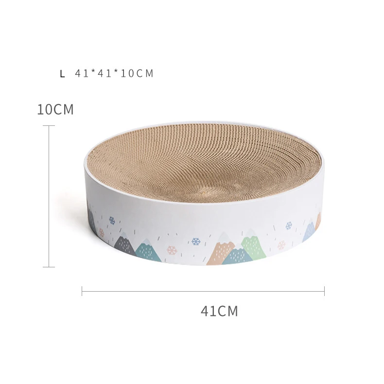 Круглая форма кошка кровать спальный игры для отдыха и когтеточки для кошек гофрированной Когтеточка для кошек нового дизайна