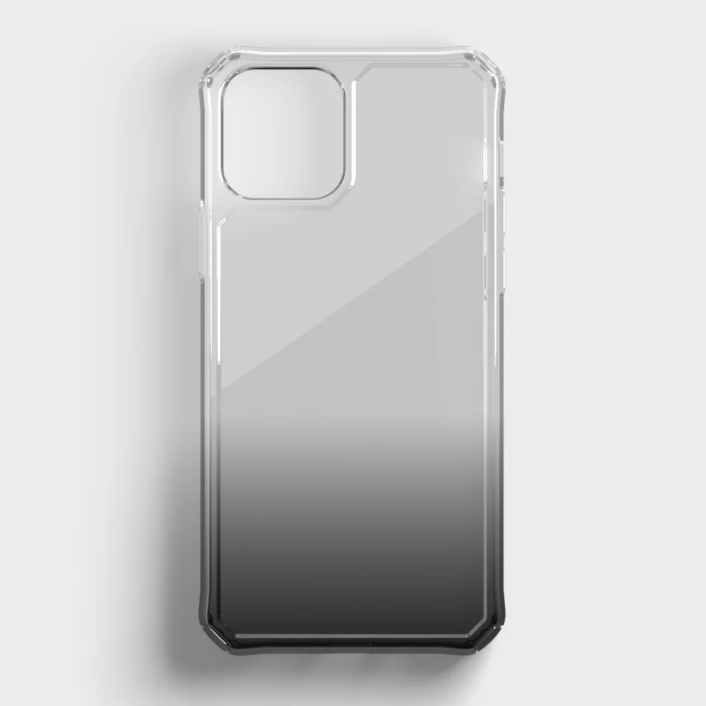 Чехол для телефона iPhone 11/12/13/Samsung S21/S20 оптовая продажа бронированный чехол из ТПУ с 4 углами противоударный градиентный защитный серого цвета