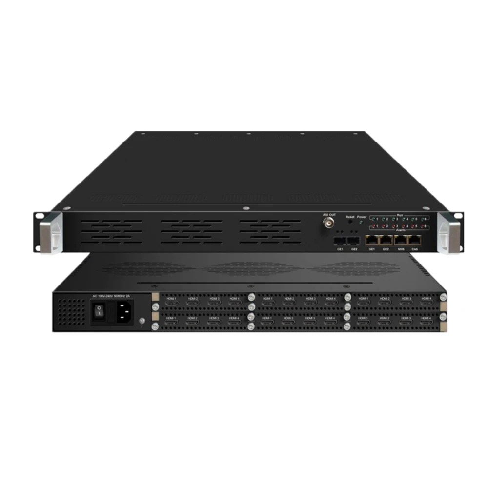 Цифровой ТВ Fujitsu чип кодировщик 24 канала HD IP MPEG4 H.264 кодировщик для систем радио и ТВ вещания