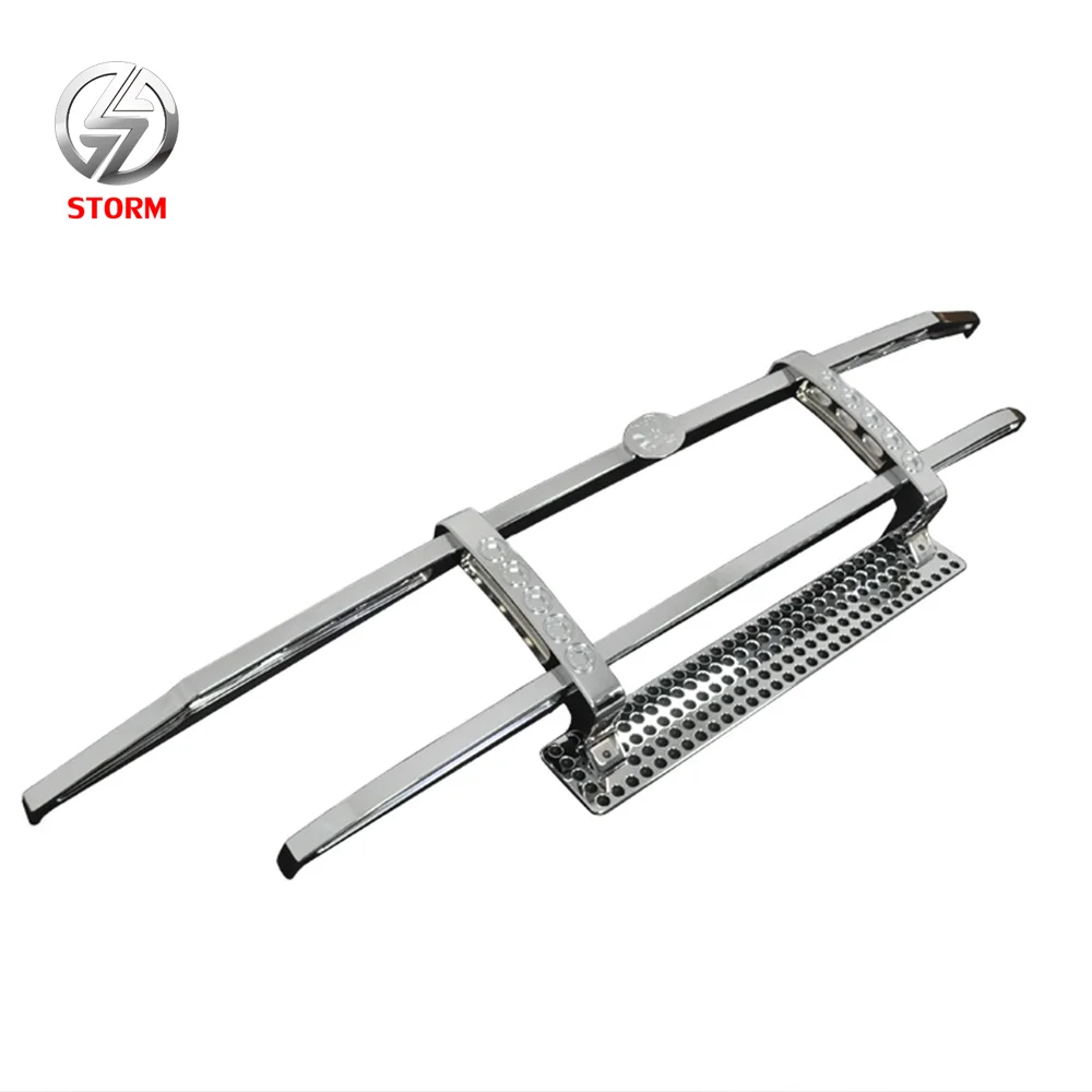 Aluminum Chrome Front Bumper Guard Customize Logo For Hummer H2 2006-on