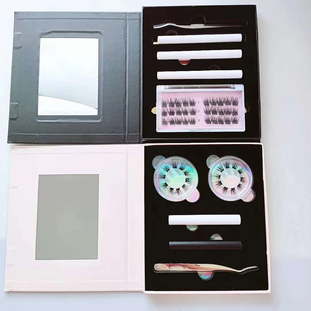 False eyelashes clusters lash extension diy kit pre cut segmented lashes
