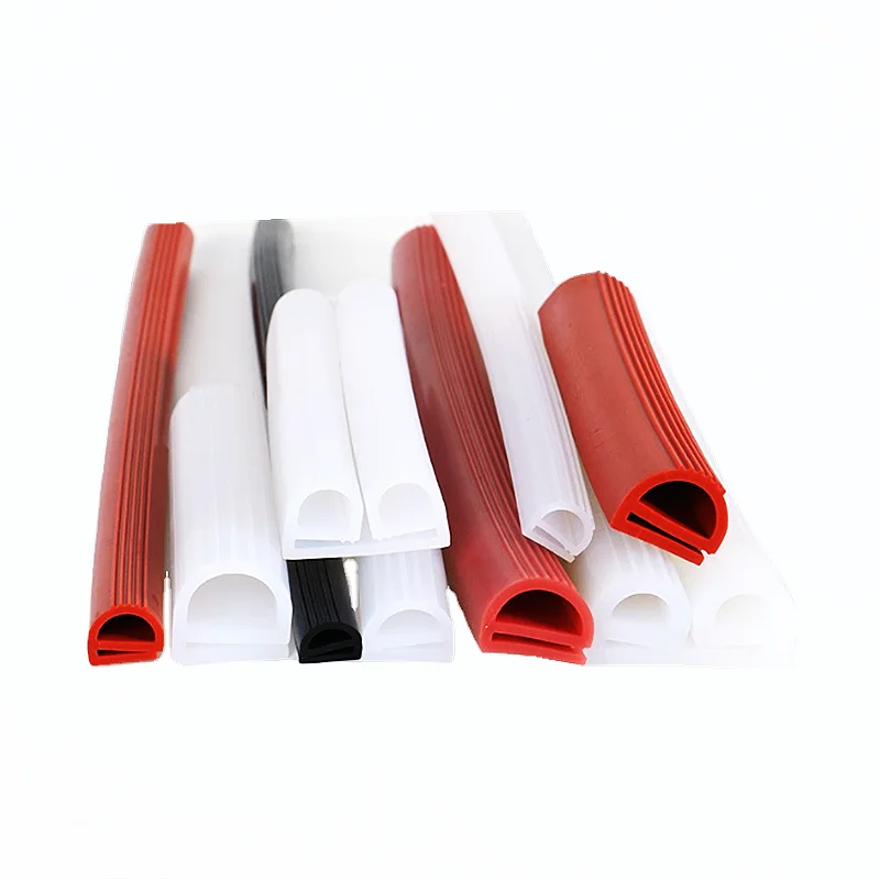Silicone rubber strips