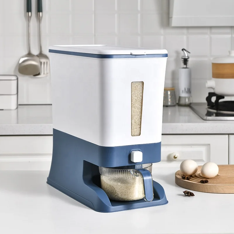 Hot Sale New Rice Dispenser storage box container Cereals and Grain Dry Food Storage Container for Organizing Home Kitchen