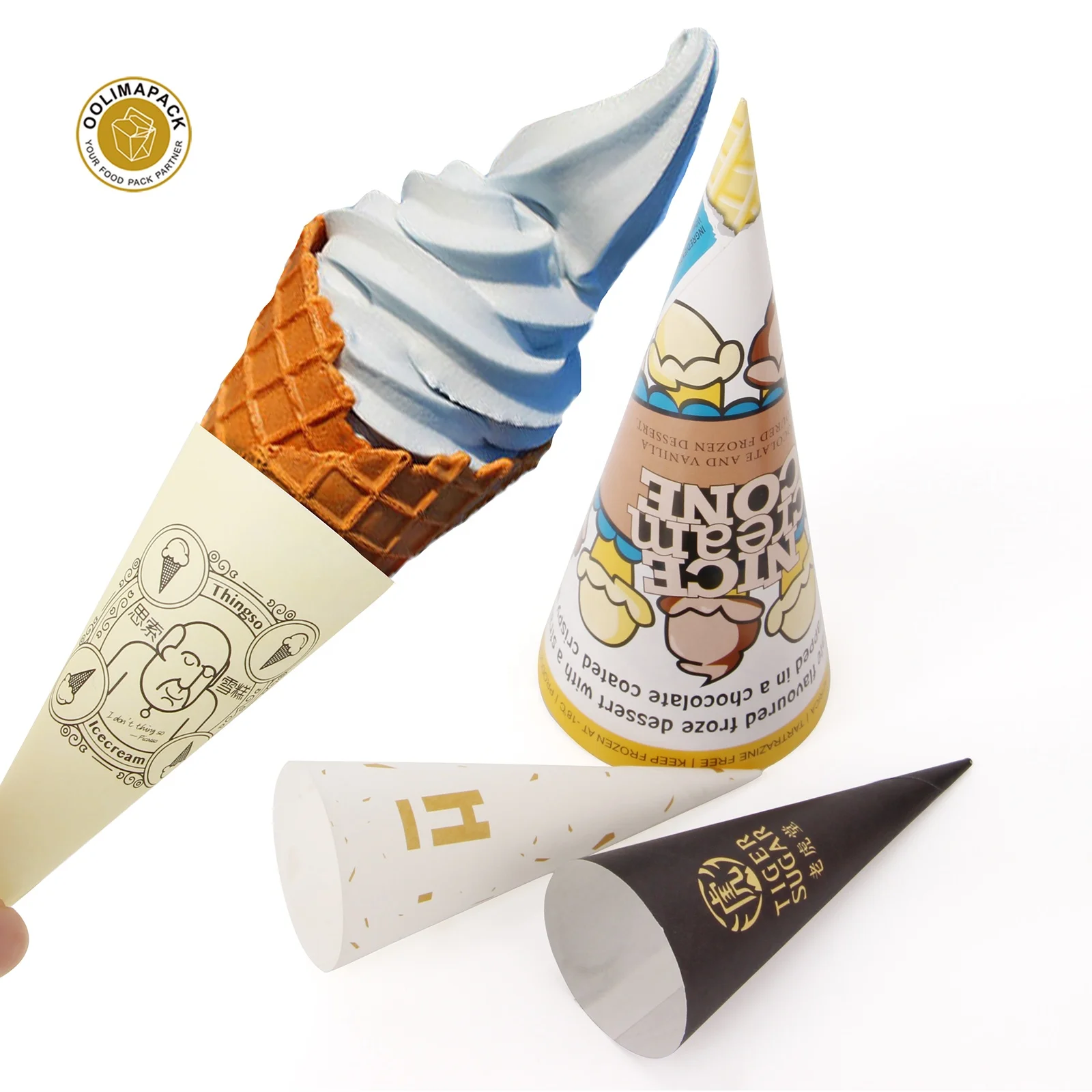 Biodegradable Ice Cream Stick Takeaway Ice Cream Wooden Spoon Wholesale