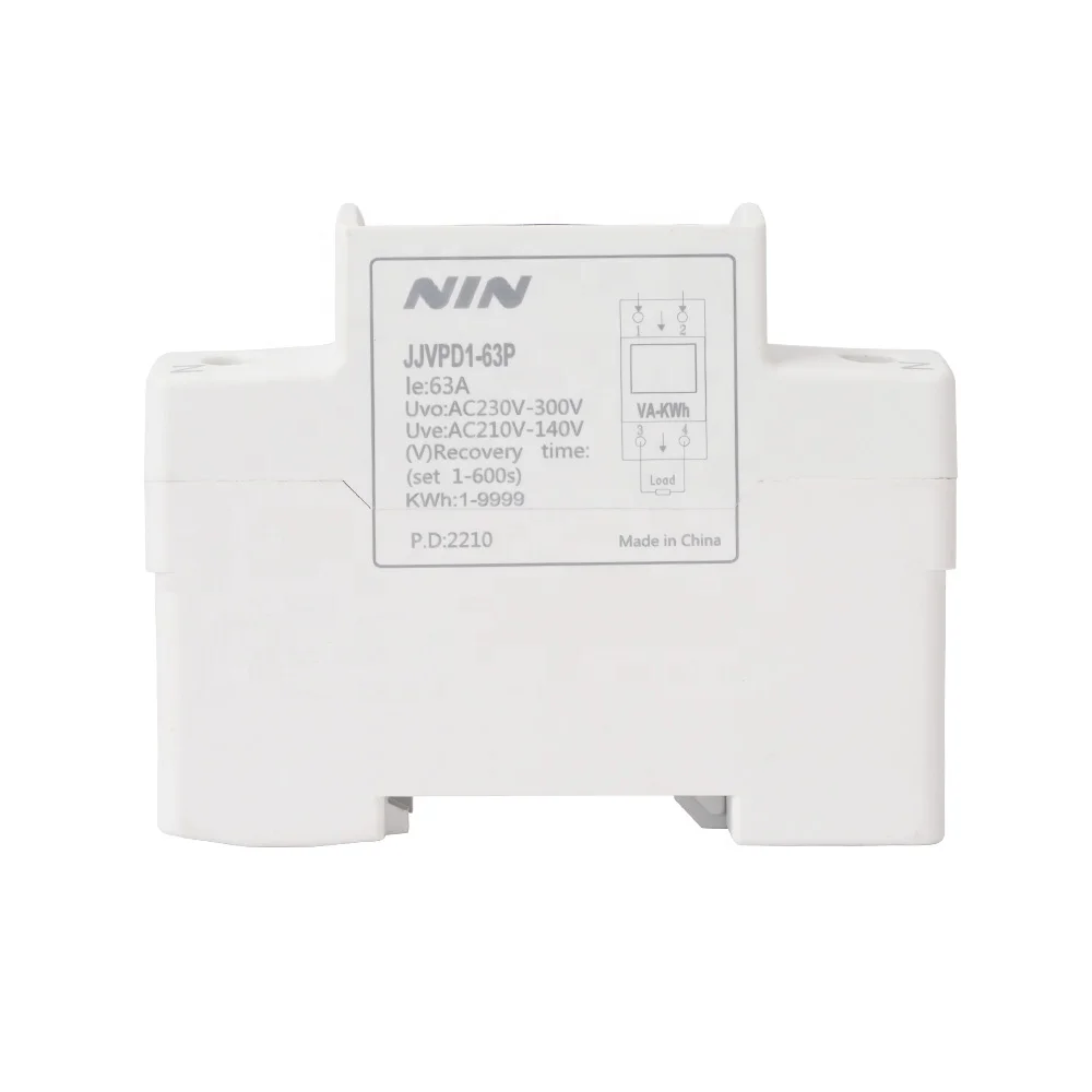 Auto Reconnect Over and Under Voltage Protector Over Current Protection Relay