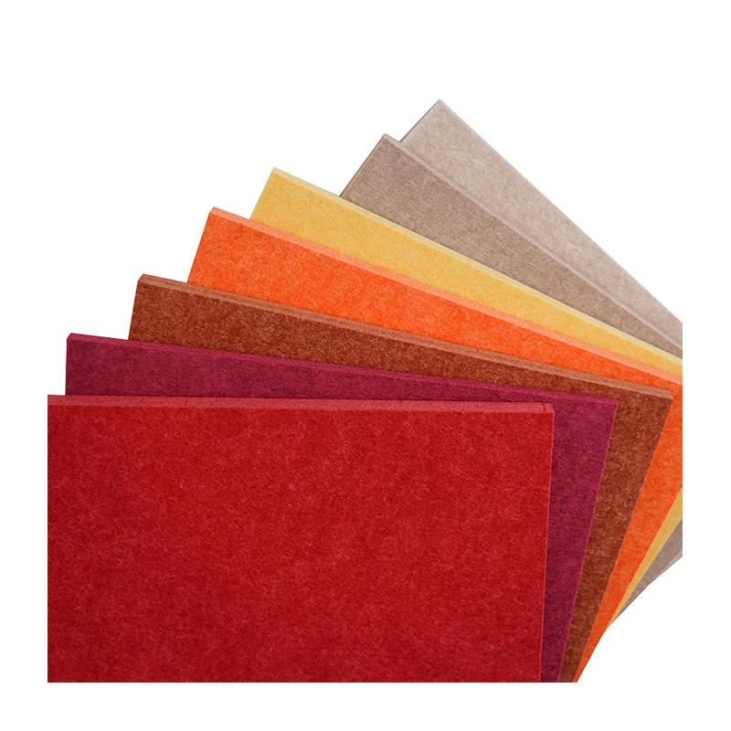 Sound Absorbing 100% PET Acoustic Panel Wall Ceiling Decoration New Material Recycled Noise Polyester Acoustic Wall Panel