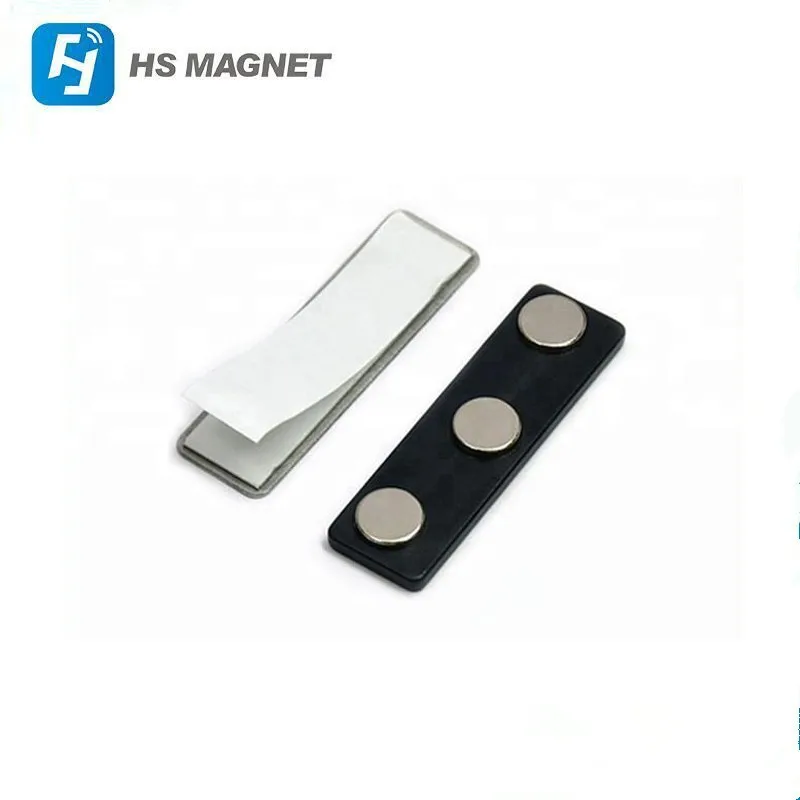 Magnetic Name Tag DIY Name Badges Name Tag Badge Magnets with Adhesive Tape and Plastic Blank Badge