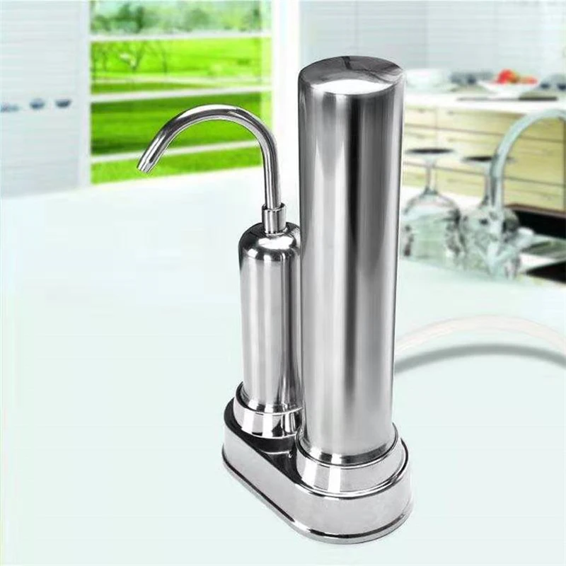 2 stage 304 stainless steel carbon counter top water purifier