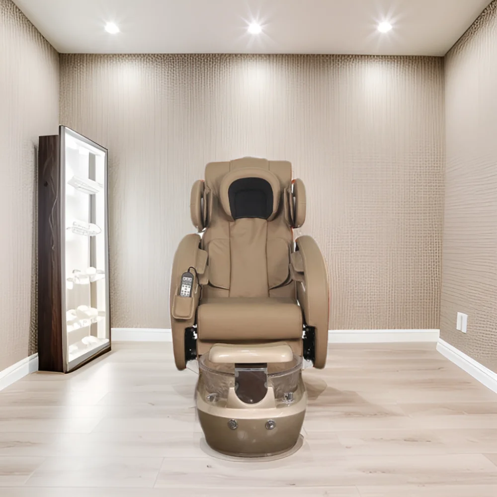 Wholesale manufacturer of nail enhancement equipment multi functional remote control adjustment high end  pedicure chair