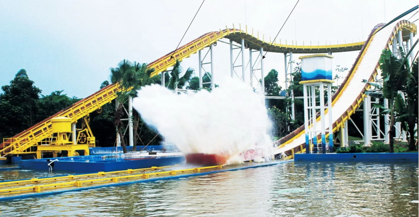 chute ride splash large water park amusement equipments for sale 20P water rides