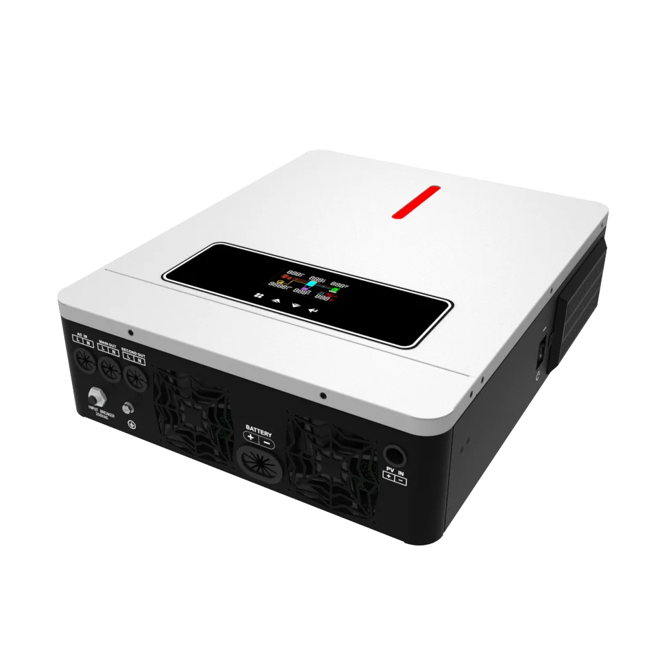 2023 NEW Dual Output RGB Light 60-500VDC 120A MPPT Charger Controller 4.2KW/6.2KW on/off Grid Solar Inverter