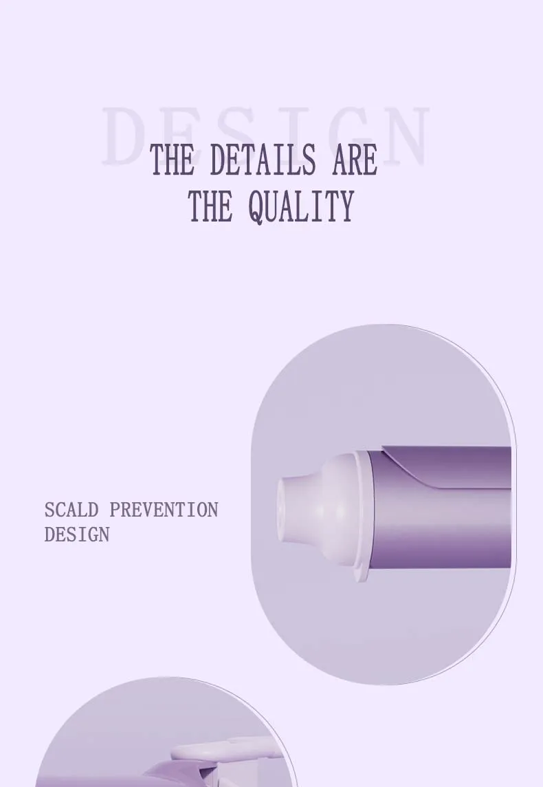 Custom Professional Hair Waving Style Tool Clipped Hair Curling Iron Iron Hair Curler Wand