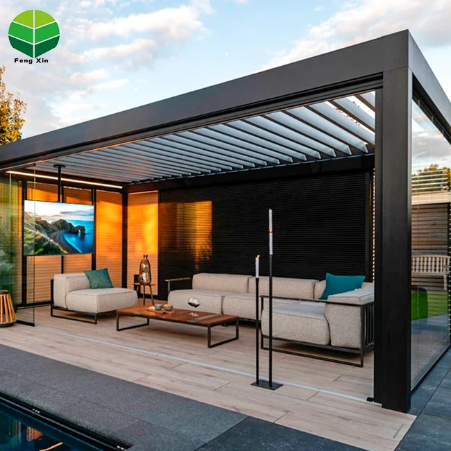 Арки Fengxin, арки, беседки, Пергола, алюминиевые, уличные беседки, терраса, здание, сад, патио, биоклиматика