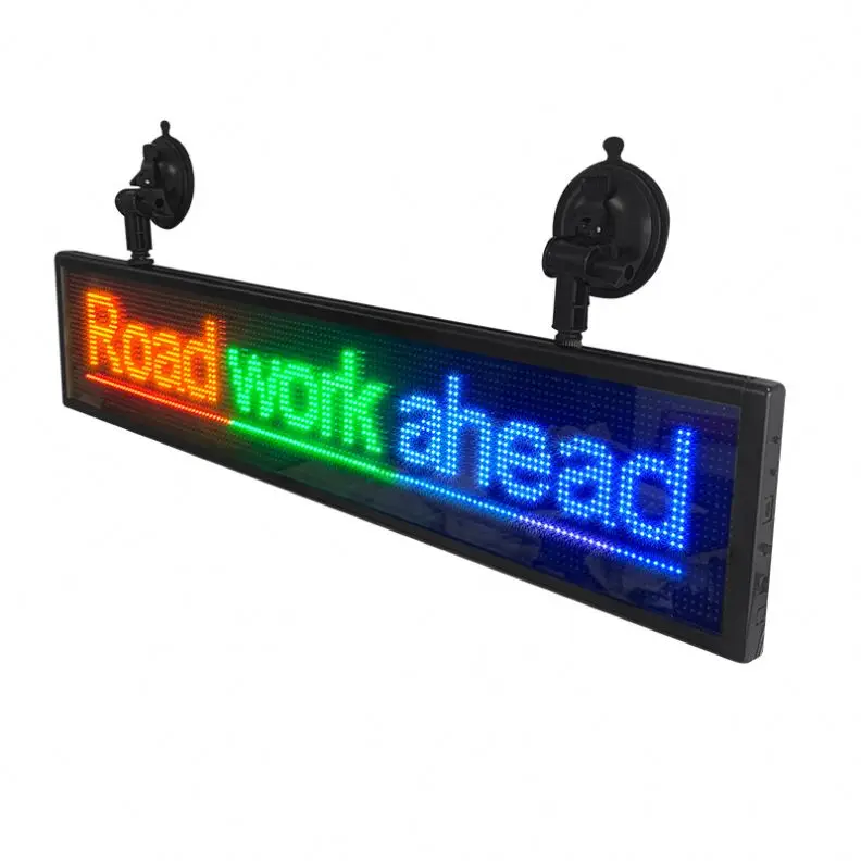 24*192 Pixs 99cm 5V Car LED Sign Board Messages Scrolling Display Panel WIFI Programmable Screen For Windows, Shop, Store, Bus