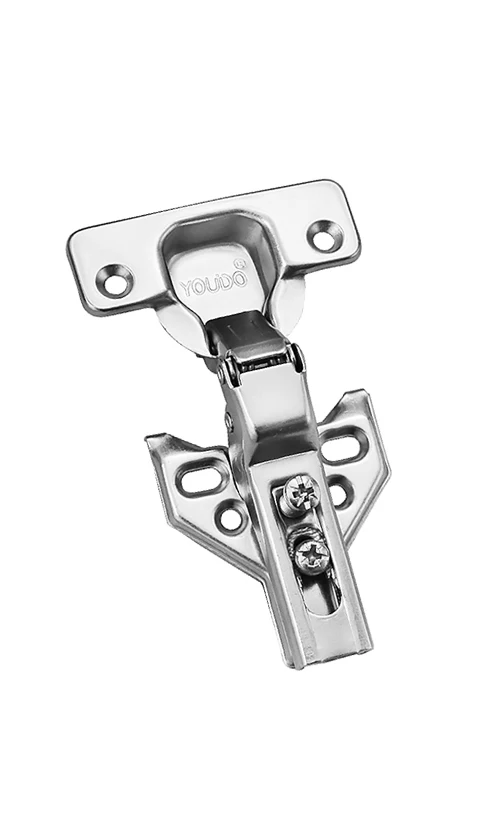 YOUDO Furniture Hardware Two Way Iron Concealed Hinges Butterfly Base Hinges for Kitchen Cabinet Doors